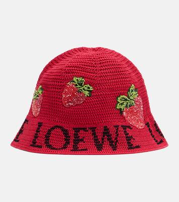 Paula's Ibiza crochet cotton bucket hat | Loewe