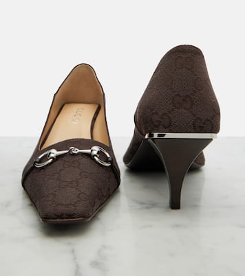Pumps Vittoria GG aus Canvas | Gucci