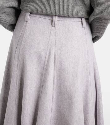 Virgin wool midi skirt | Brunello Cucinelli