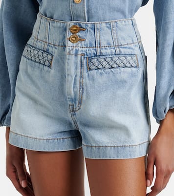 Shorts Indra a vita alta in denim | Zimmermann