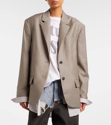 Striped wool jacket | Acne Studios