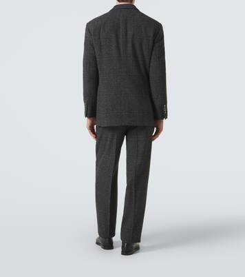 Checked silk, wool, and cashmere suit | Brunello Cucinelli