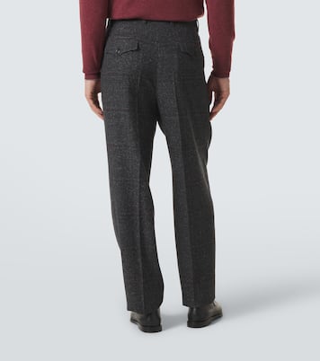 Checked silk, wool, and cashmere suit | Brunello Cucinelli