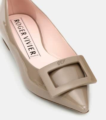 Gommettine Ball leather ballet flats | Roger Vivier