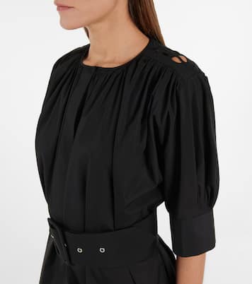 Belted cotton poplin minidress | Chloé