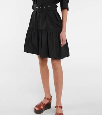 Belted cotton poplin minidress | Chloé