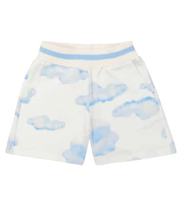 Printed cotton-blend shorts | Monnalisa