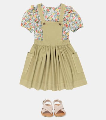 Robe chasuble Amélia en coton | Bonpoint