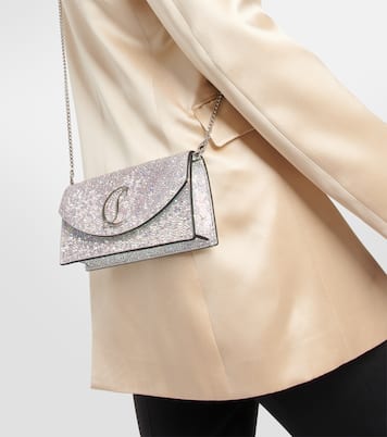 Loubi54 embellished leather clutch | Christian Louboutin