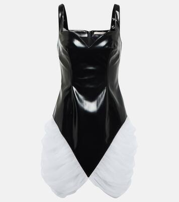 Robe en vinyle et tulle | Christopher Kane