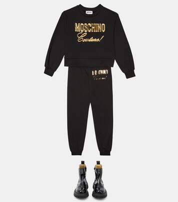 Pantaloni sportivi in cotone con logo | Moschino Kids