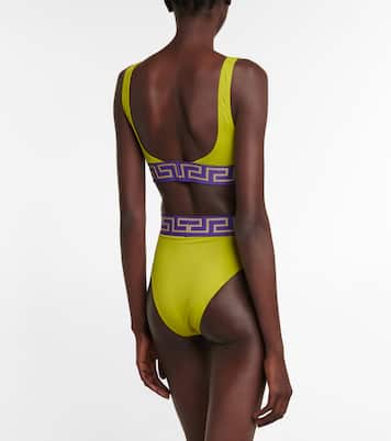 Culotte de bikini à logo | Versace