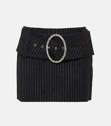 Low-Rise-Minirock aus einem Wollgemisch | Alessandra Rich