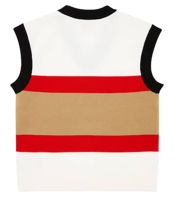 Striped knit sweater vest | Burberry Kids