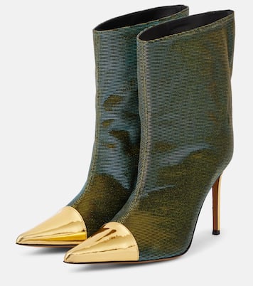 Ankle Boots Alex mit Metallic-Leder | Alexandre Vauthier