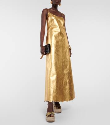 Mariza snake-print leather espadrille wedges | Christian Louboutin