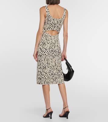 Robe midi White Label en soie mélangée | Proenza Schouler