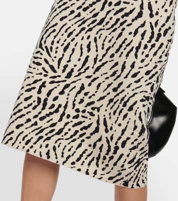 Robe midi White Label en soie mélangée | Proenza Schouler