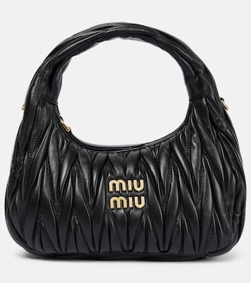 Miu Wander matelassé leather shoulder bag | Miu Miu