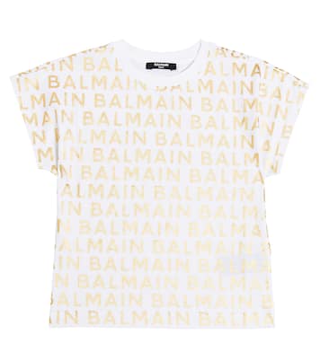 Logo cotton jersey T-shirt | Balmain Kids