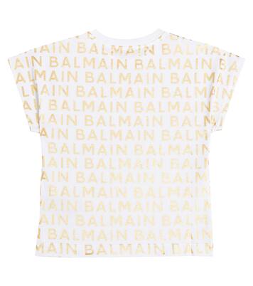 Logo cotton jersey T-shirt | Balmain Kids