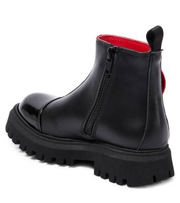 Heart patent leather boots | Moschino Kids