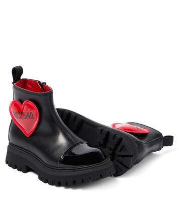 Heart patent leather boots | Moschino Kids
