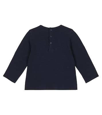 Baby logo embroidered cotton T-shirt | Chloé Kids