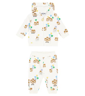 Bébé – Ensemble de survêtement à capuche en coton | Moschino Kids