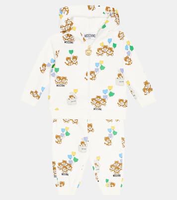 Bébé – Ensemble de survêtement à capuche en coton | Moschino Kids