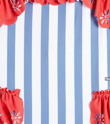 Striped ruffled swimsuit | Patachou
