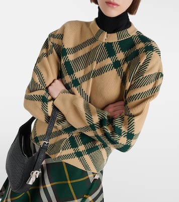 Pull à col roulé Burberry Check | Burberry