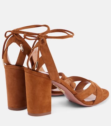 Sandalen Ari 85 aus Veloursleder | Aquazzura