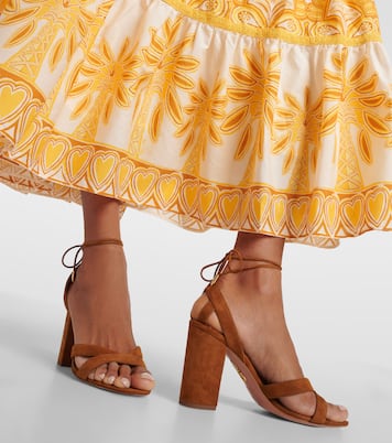 Sandalen Ari 85 aus Veloursleder | Aquazzura