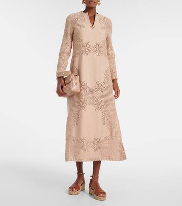 Rockstud 55 leather espadrille wedges | Valentino Garavani