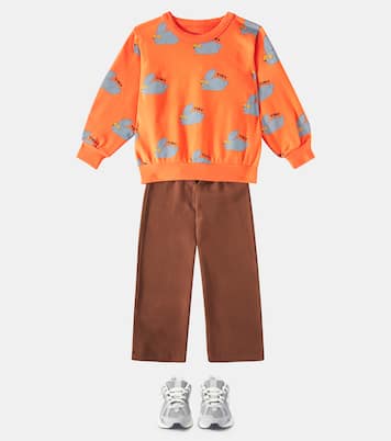 Rabbits printed cotton-blend sweatshirt | Tinycottons