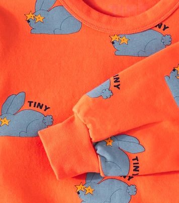 Rabbits printed cotton-blend sweatshirt | Tinycottons
