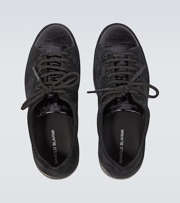 Semanado leather sneakers | Manolo Blahnik