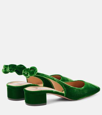 Escarpins Very Bow Tie 35 en velours | Aquazzura
