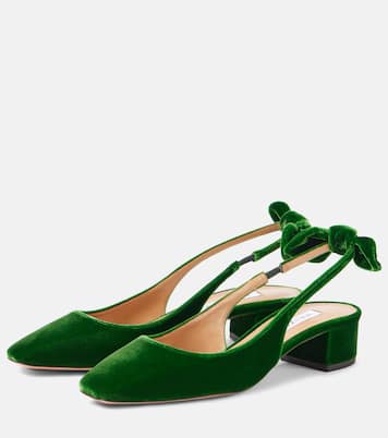 Escarpins Very Bow Tie 35 en velours | Aquazzura