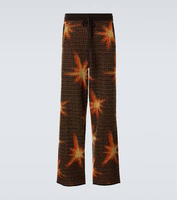 Printed wool-blend sweatpants  | Dries Van Noten