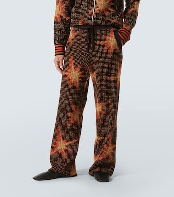 Printed wool-blend sweatpants  | Dries Van Noten