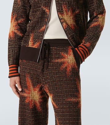 Printed wool-blend sweatpants  | Dries Van Noten