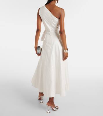 Vestido midi en popelín de algodón | Roland Mouret