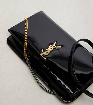 Cassandre patent leather phone pouch | Saint Laurent