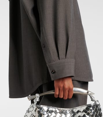Camisa oversized de mezcla de lana | Bottega Veneta