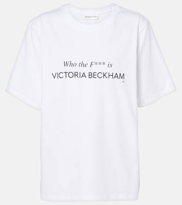 Bedrucktes T-Shirt aus Baumwoll-Jersey | Victoria Beckham