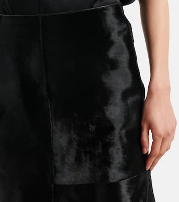 Midirock aus Kalbshaar | Toteme