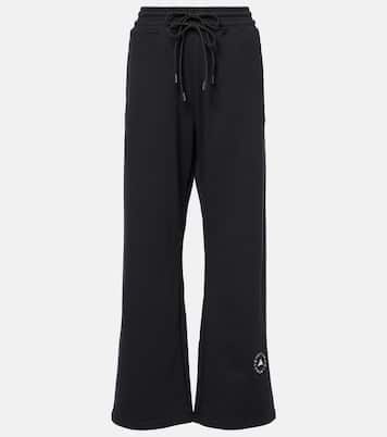 High-rise French terry sweatpants | Adidas by Stella McCartney