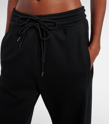 High-rise French terry sweatpants | Adidas by Stella McCartney